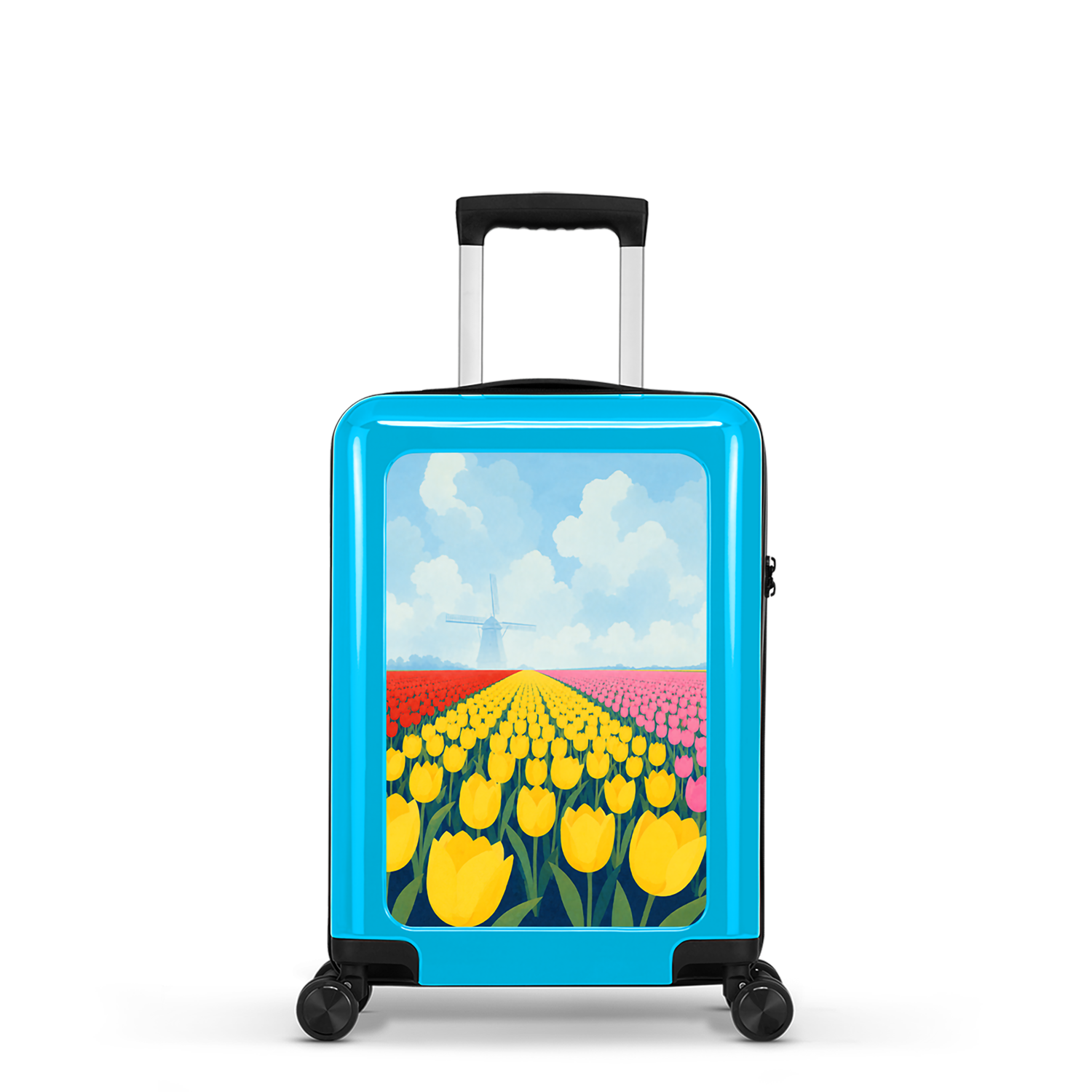 Handbagage koffer - 54 cm - Tulip Fields