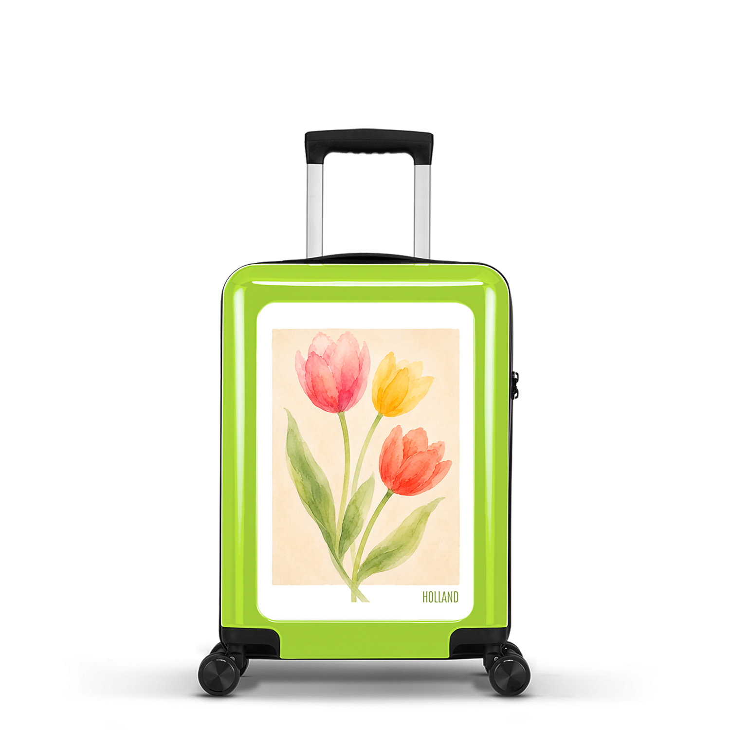 Handbagage koffer - 54 cm - Painted Tulips