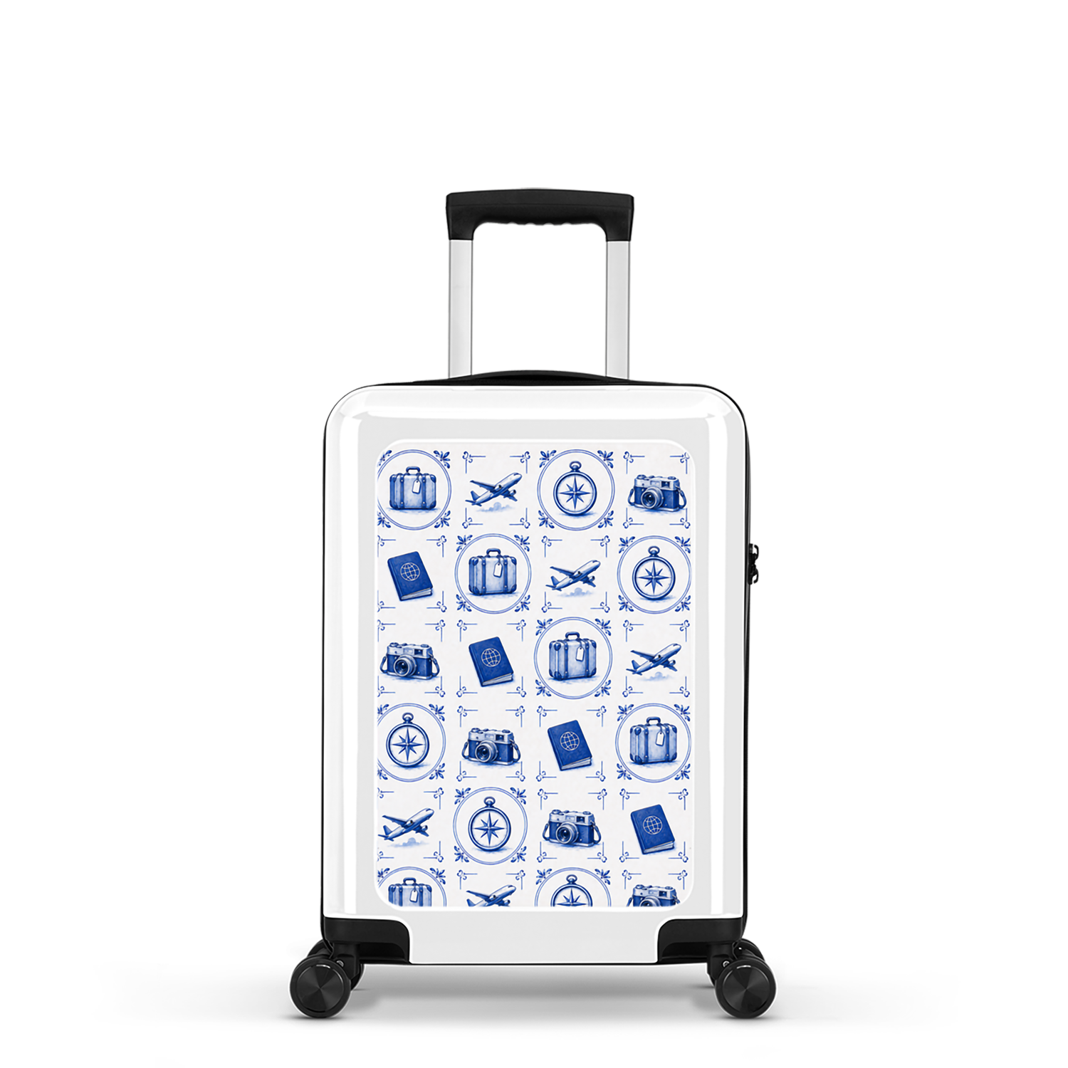 Handbagage koffer - 54 cm - Dutch Tiles