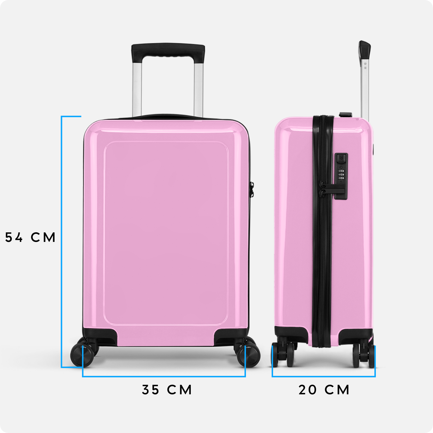 Handgepäckkoffer - 55 cm - Weiß