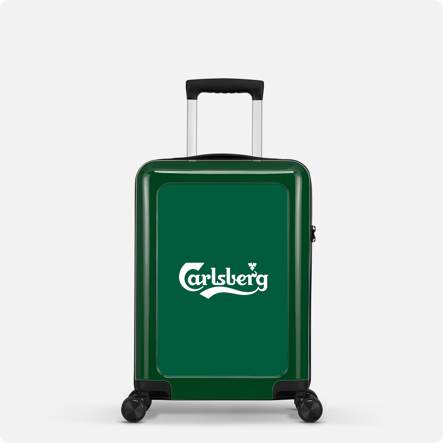Handbagage koffer - 54 cm - Donkergroen