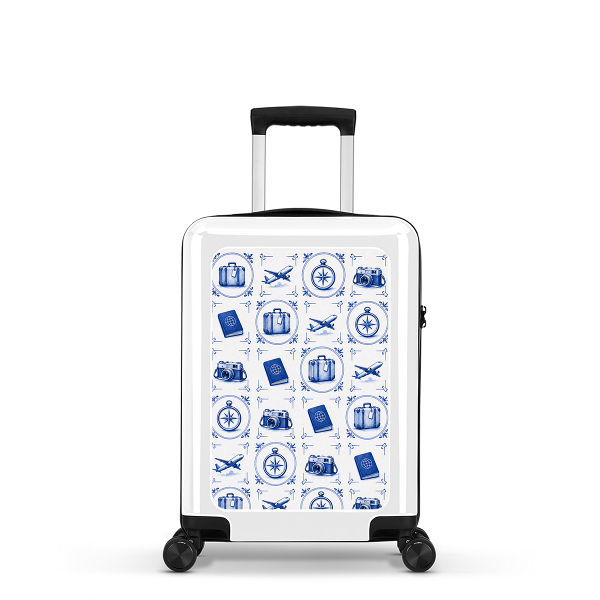 Handbagage koffer - 54 cm - Dutch Tiles