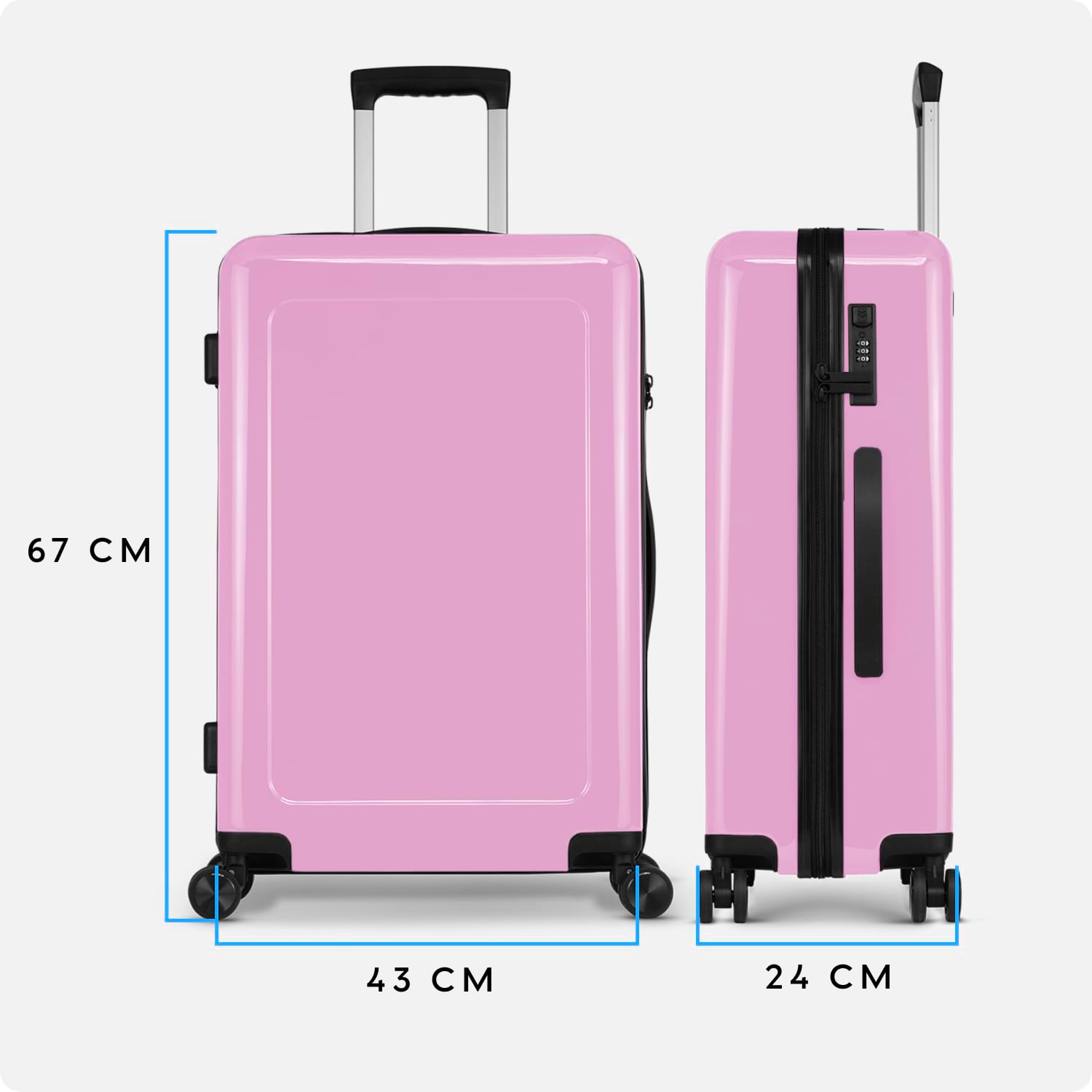 Reisekoffer - 65 cm - Gelb